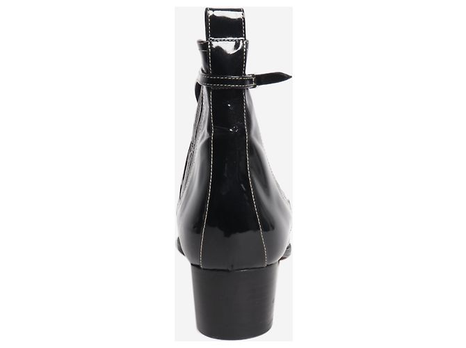 Hermès Stivaletti in vernice nera - size EU 40 Nero - vista 3
