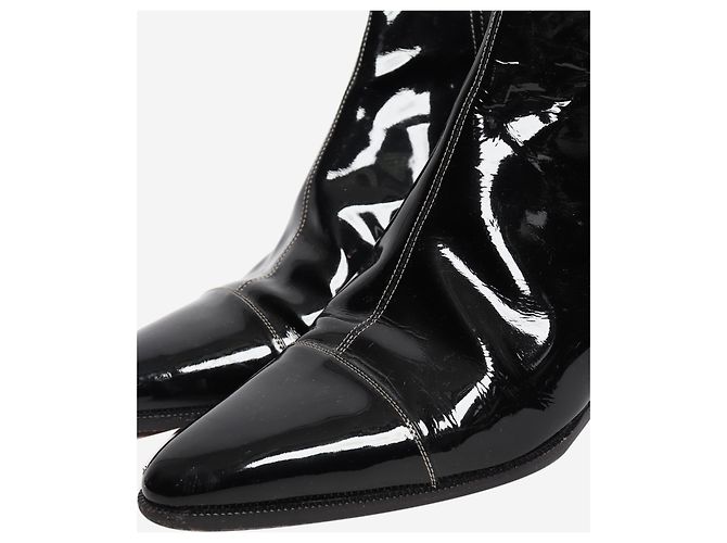 Hermès Stivaletti in vernice nera - size EU 40 Nero - vista 4