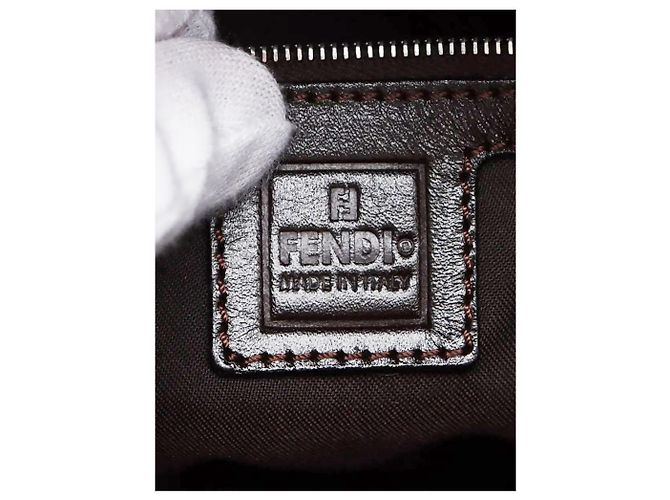 Fendi Bolso de hombro Brown Zucca Mamma Baguette Castaño - vista 7