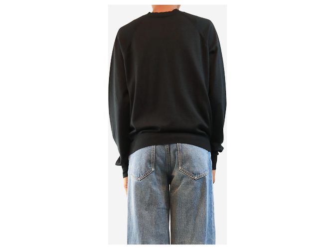 Miu Miu Logo-Cardigan Schwarz - size UK 4 - Ansicht 2