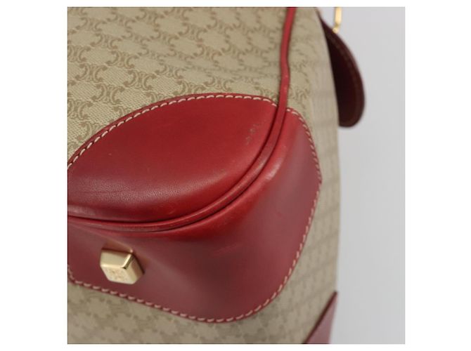 Céline CELINE Macadam Canvas Boston Bag PVC 2way Beige Gold - vista 14