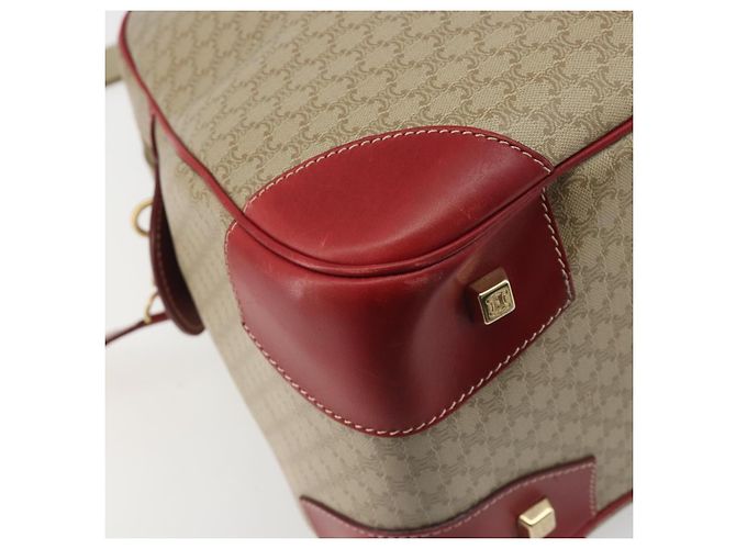 Céline CELINE Macadam Canvas Boston Bag PVC 2way Beige Gold - vista 15