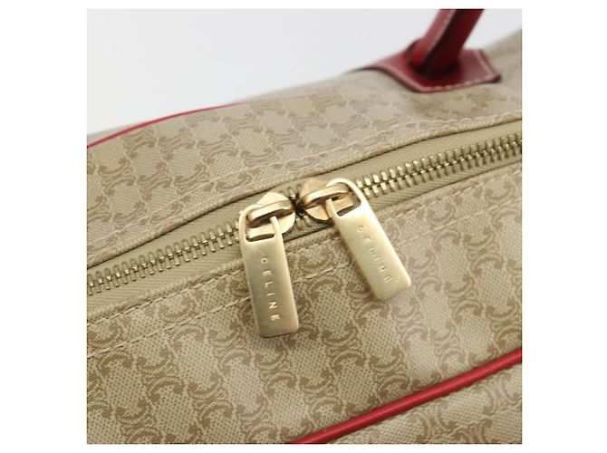Céline CELINE Macadam Canvas Boston Bag PVC 2way Beige Gold - vista 17