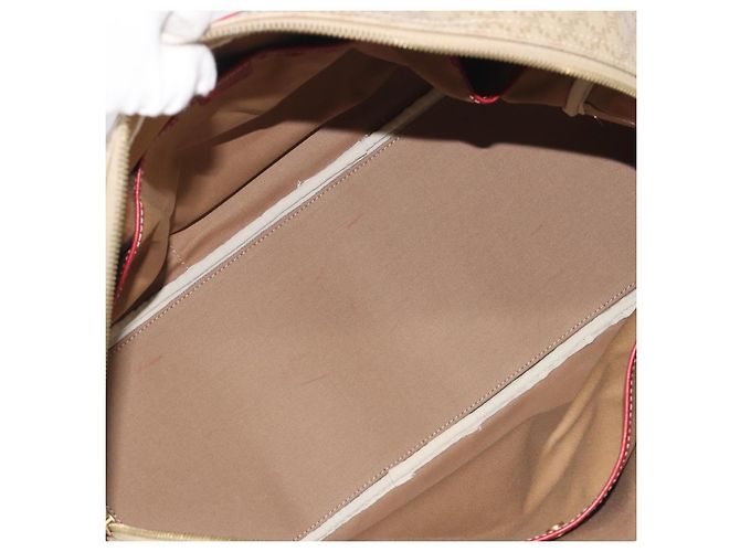 Céline CELINE Macadam Canvas Boston Bag PVC 2way Beige Gold - vista 19