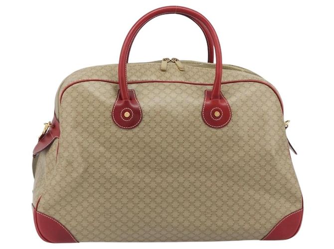 Céline CELINE Macadam Canvas Boston Bag PVC 2way Beige Gold - vista 2