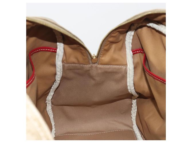 Céline CELINE Macadam Canvas Boston Bag PVC 2way Beige Gold - vista 21