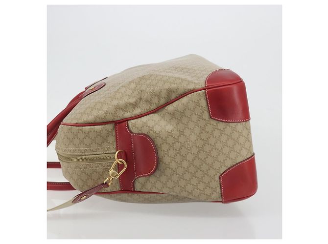 Céline CELINE Macadam Canvas Boston Bag PVC 2way Beige Gold - vista 5