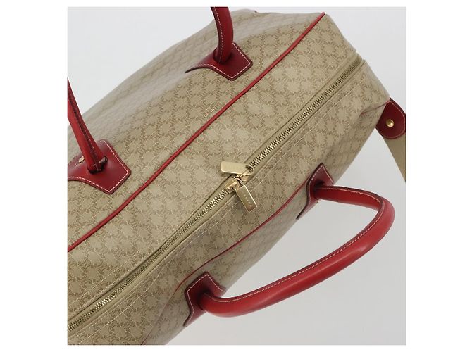 Céline CELINE Macadam Canvas Boston Bag PVC 2way Beige Gold - vista 6