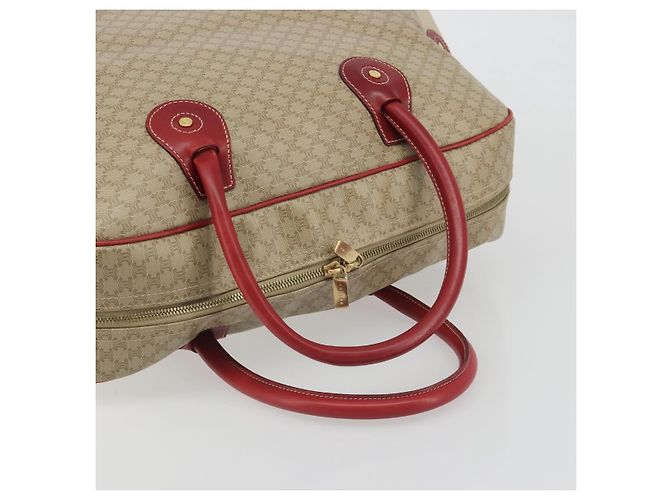 Céline CELINE Macadam Canvas Boston Bag PVC 2way Beige Gold - vista 7