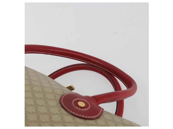 Céline CELINE Macadam Canvas Boston Bag PVC 2way Beige Gold - vista 8