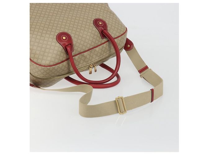 Céline CELINE Macadam Canvas Boston Bag PVC 2way Beige Gold - vista 9