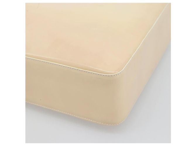 CHANEL Tote Bag Patent leather Ivory Gold CC - vista 12