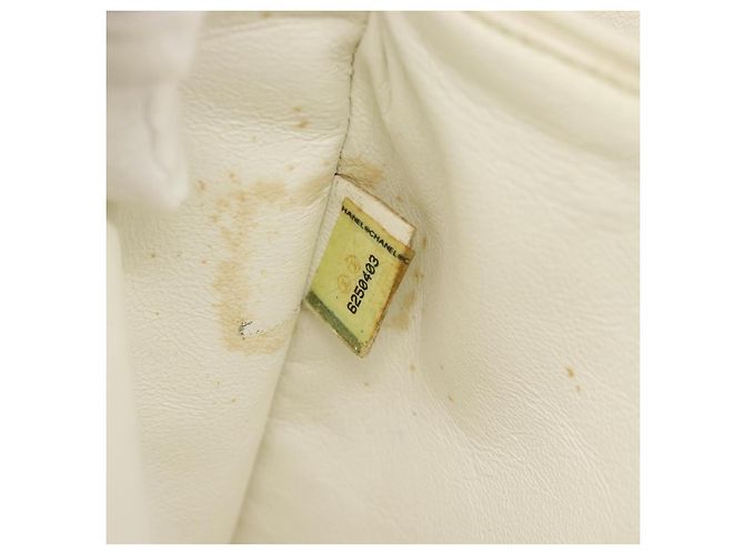 CHANEL Tote Bag Patent leather Ivory Gold CC - vista 21
