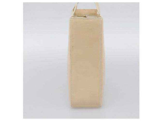 CHANEL Tote Bag Patent leather Ivory Gold CC - vista 5
