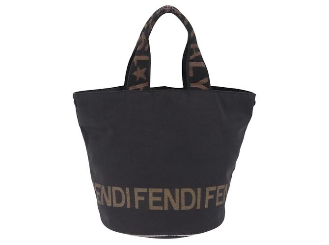FENDI Hand Bag Canvas Black - vista 3