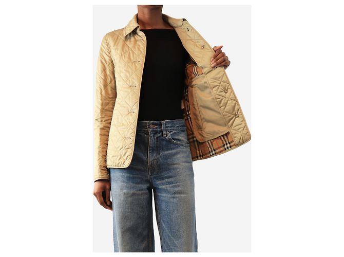 Burberry Giacca trapuntata beige - taglia XS - vista 4