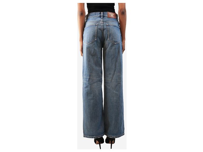Céline Vaqueros rectos azules - size UK 6 - vista 3