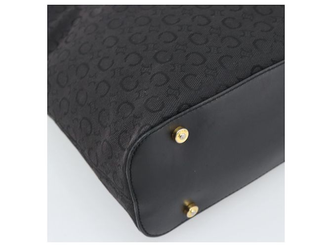 Céline CELINE C Macadam Canvas Shoulder Bag Black Gold - vista 13