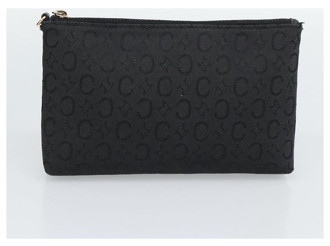 Céline CELINE C Macadam Canvas Shoulder Bag Black Gold - vista 21