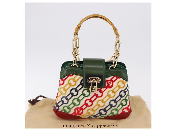 LOUIS VUITTON Monogram Charm Mini Linda Hand Bag Multicolor LV - vue 12