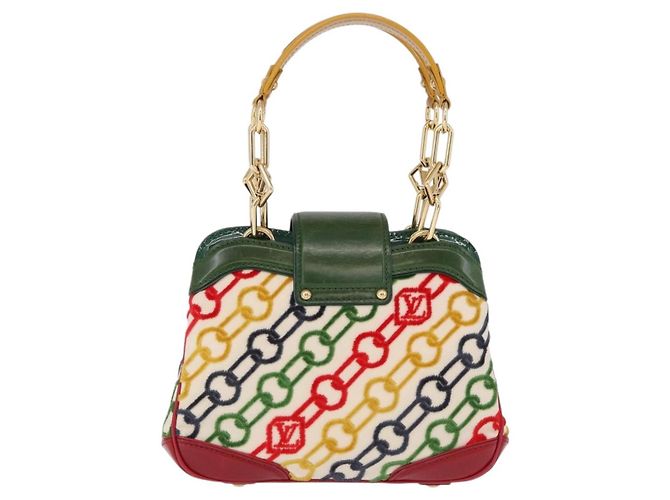 LOUIS VUITTON Monogram Charm Mini Linda Hand Bag Multicolor LV - vue 2