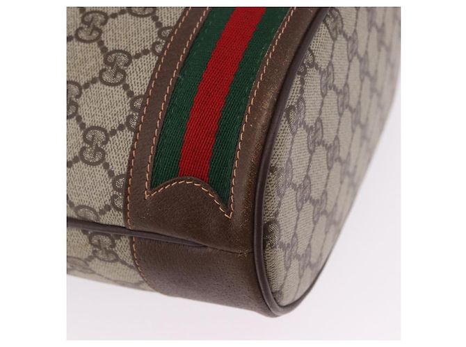 GUCCI GG Supreme Web Sherry Line Bag PVC Beige Gold 164 02 085 - vista 10