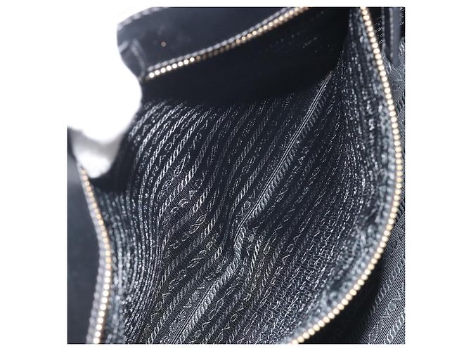PRADA Galleria Hand Bag Saffiano leather Black Gold - vista 21