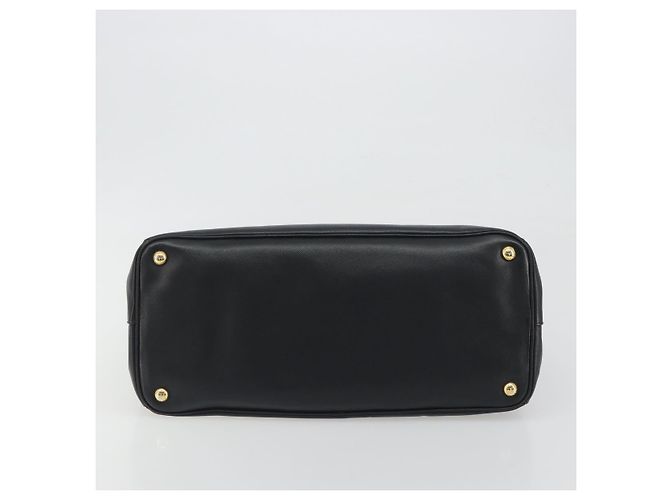 PRADA Galleria Hand Bag Saffiano leather Black Gold - vista 9