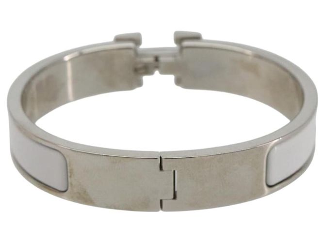 Hermès HERMES Click H Armband Metall Weiß - Ansicht 3