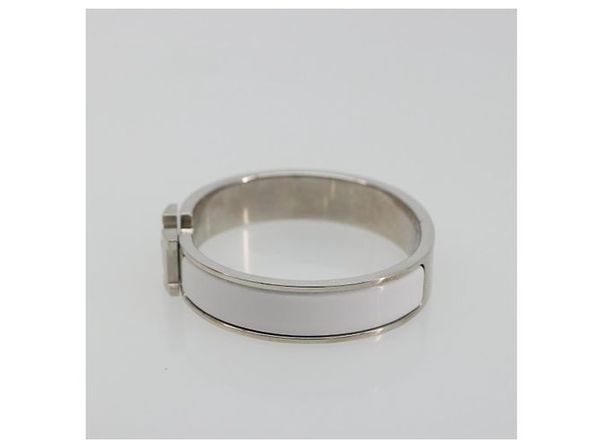 Hermès HERMES Click H Armband Metall Weiß - Ansicht 4