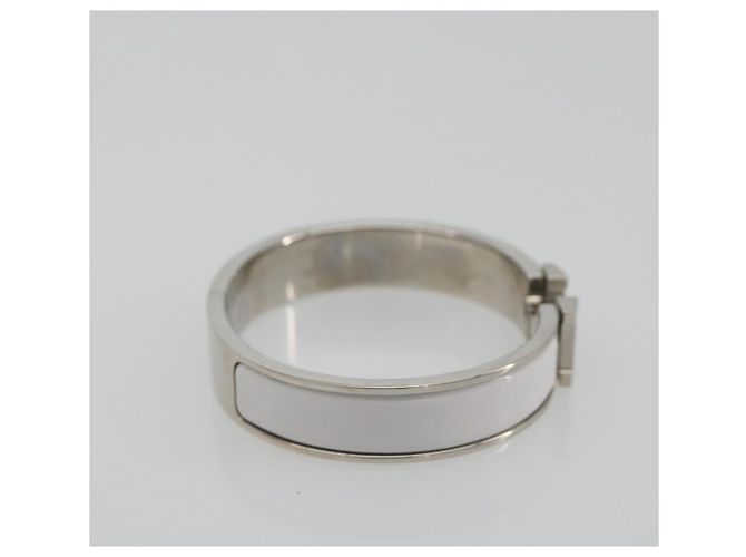 Hermès HERMES Click H Armband Metall Weiß - Ansicht 5