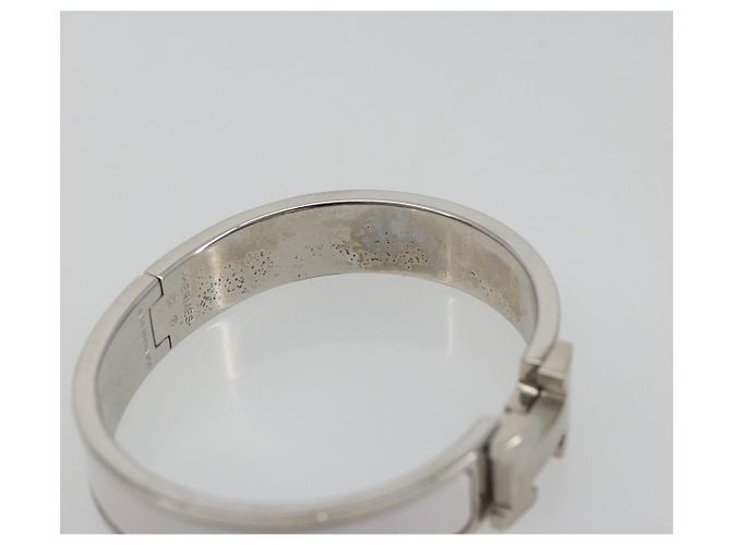 Hermès HERMES Click H Armband Metall Weiß - Ansicht 7