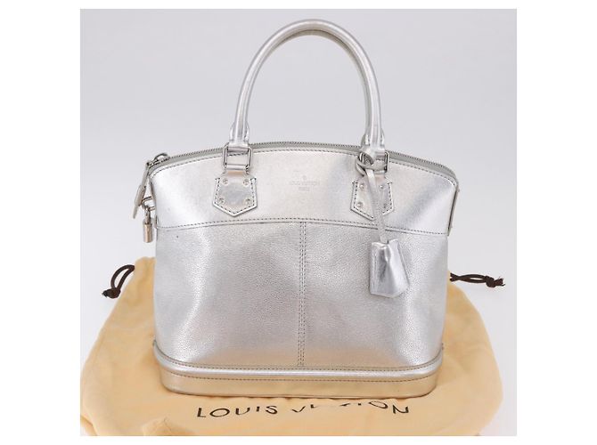 LOUIS VUITTON Suhari Lockit PM Hand Bag Silver M95541 LV - vista 12