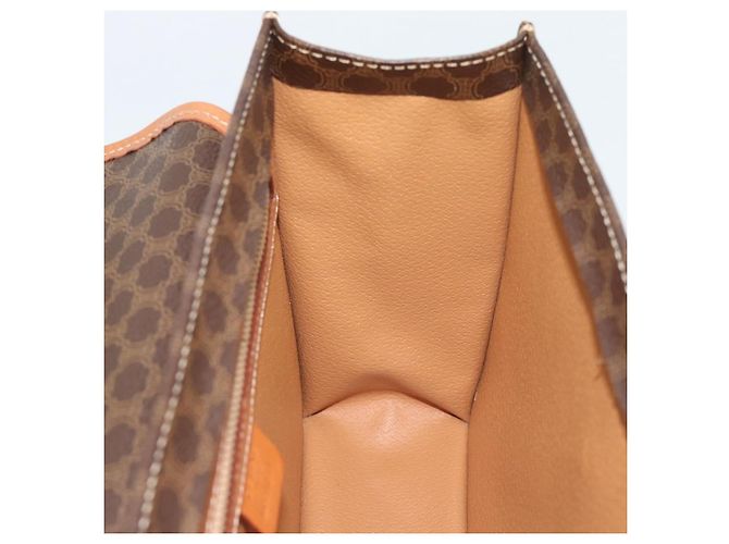 Céline CELINE Macadam Canvas Hand Bag PVC Leather 2way Brown Gold - vista 20