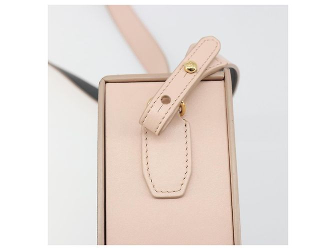 FENDI Shoulder Pouch Leather Pink Gold Tone 8BT339 - vista 14