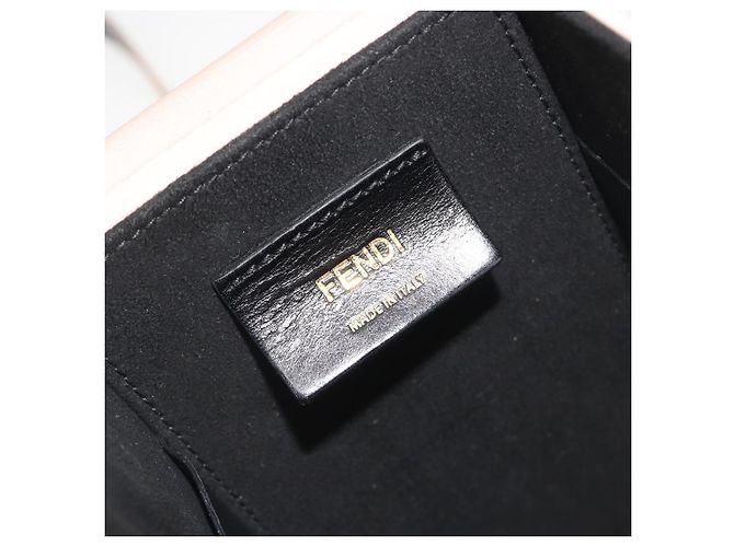 FENDI Shoulder Pouch Leather Pink Gold Tone 8BT339 - vista 16