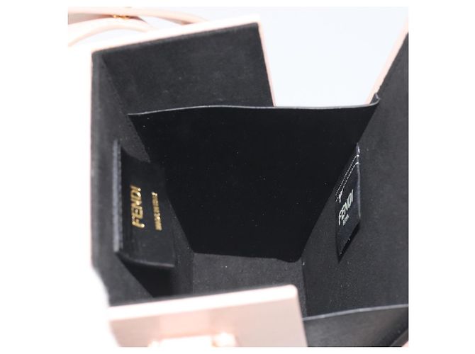 FENDI Shoulder Pouch Leather Pink Gold Tone 8BT339 - vista 18