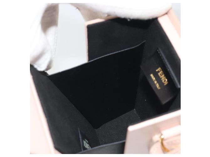 FENDI Shoulder Pouch Leather Pink Gold Tone 8BT339 - vista 19