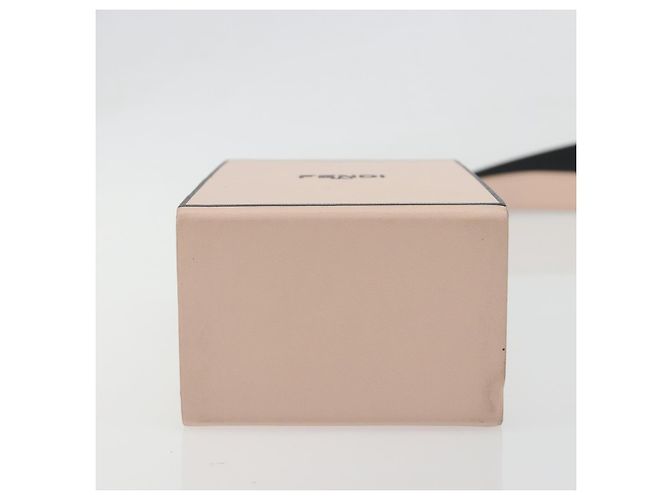 FENDI Shoulder Pouch Leather Pink Gold Tone 8BT339 - vista 9
