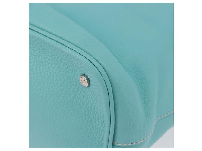 Tiffany & Co TIFFANY&Co. Shoulder Bag Leather Turquoise Blue - vista 11