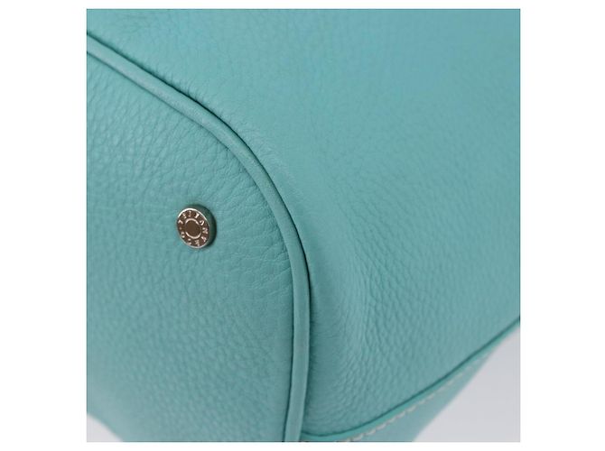 Tiffany & Co TIFFANY&Co. Shoulder Bag Leather Turquoise Blue - vista 13