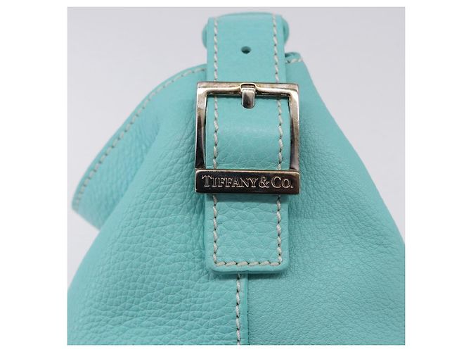 Tiffany & Co TIFFANY&Co. Shoulder Bag Leather Turquoise Blue - vista 14