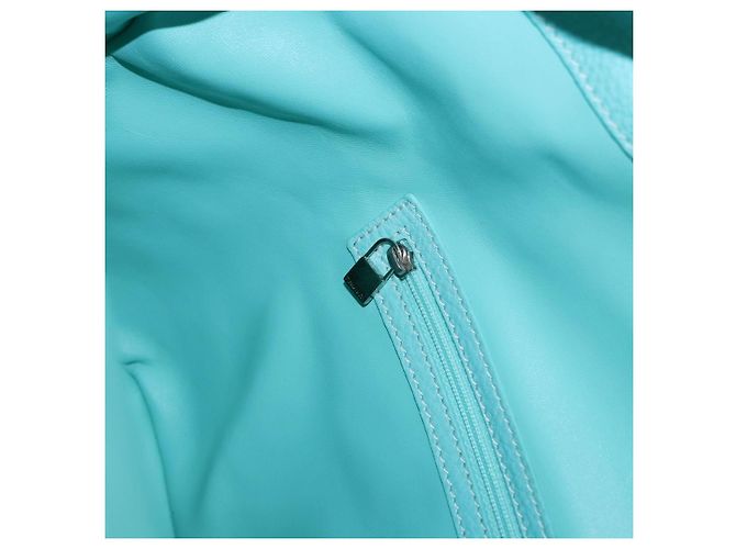 Tiffany & Co TIFFANY&Co. Shoulder Bag Leather Turquoise Blue - vista 20
