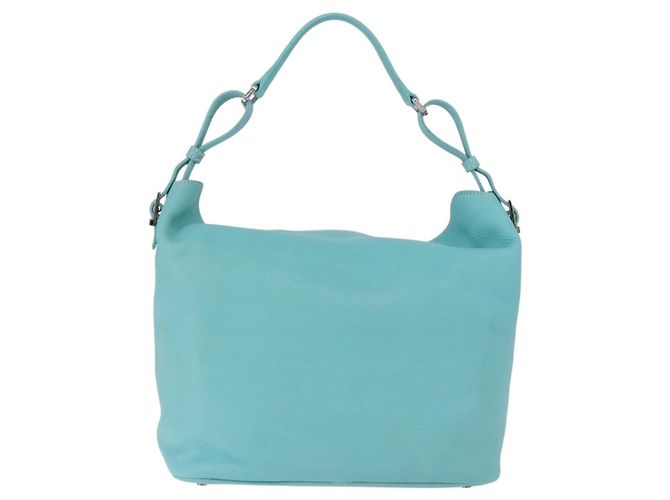 Tiffany & Co TIFFANY&Co. Shoulder Bag Leather Turquoise Blue - vista 3