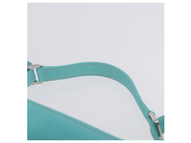 Tiffany & Co TIFFANY&Co. Shoulder Bag Leather Turquoise Blue - vista 8