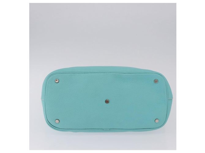 Tiffany & Co TIFFANY&Co. Shoulder Bag Leather Turquoise Blue - vista 9
