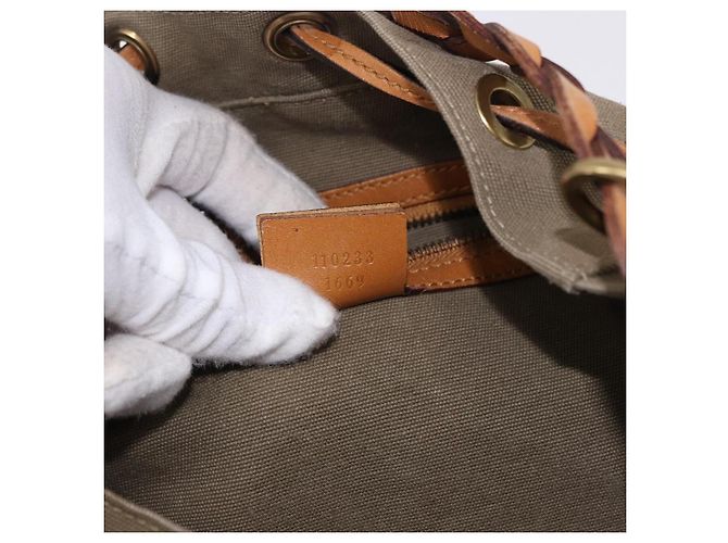 GUCCI Schultertasche Canvas Green Beige 110233 - Ansicht 22