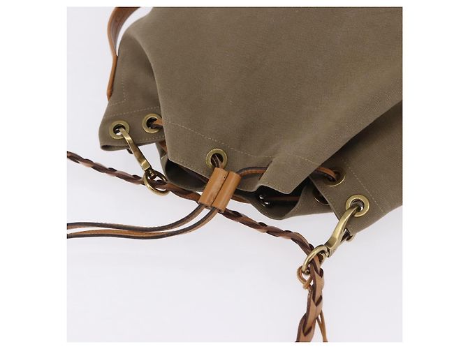 GUCCI Schultertasche Canvas Green Beige 110233 - Ansicht 6