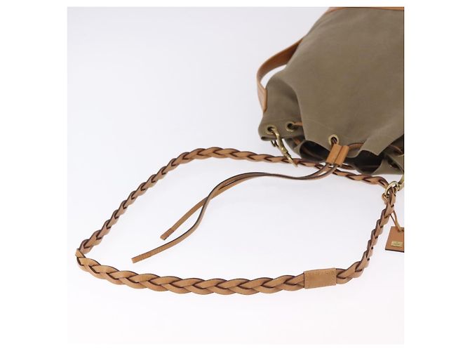 GUCCI Schultertasche Canvas Green Beige 110233 - Ansicht 8