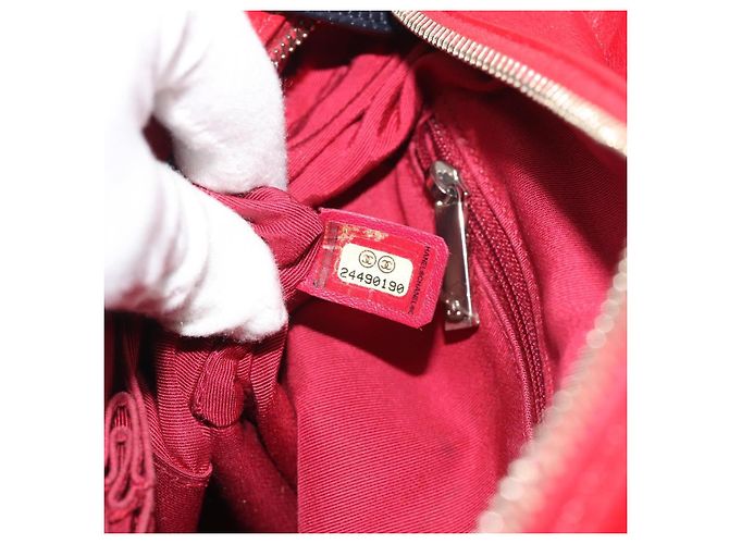 CHANEL Gabrielle de Chanel Matelasse Chain Shoulder Bag Canvas Red - vista 11